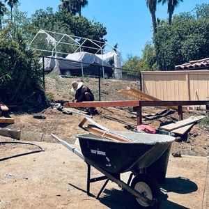 Baby Daddy building a shed 8/20/22